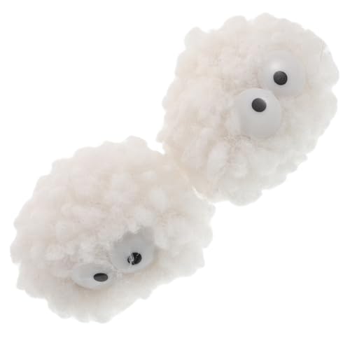UPKOCH 2 Stück Katzen Haben Spaß Weiche Pompom Bälle Celery Pets Katzenspielzeug Ball Katzen Spielball Katzen Pompon Bälle Katzen Kätzchen Haustier Spielball Katzen Teaser Ball von UPKOCH