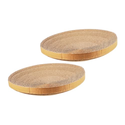 UPKOCH 2 Stück Katzen Kratzbrett aus Wellpappe Langlebige Ersatzpads für Kätzchen Kratzfeste Kratzmatte zur Möbel und Teppichschonung für Katzenbedarf UPKOCH 2 Stück Katzen Kratzbrett aus Wellpappe Langlebige Ersatzpads für Kätzchen Kratzfeste Kratzmatte zur Möbel und Teppichschonung für Katzenbedarf von UPKOCH