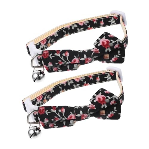 UPKOCH 2 Stück Katzenhalsband Katze Mit Glocke Name Kragen Haustier Hochzeit Für Katze Dekoratives Anhänger Von Katzenhälften Katzenhalsbänder Polyester-Nylon UPKOCH 2 Stück Katzenhalsband Katze Mit Glocke Name Kragen Haustier Hochzeit Für Katze Dekoratives Anhänger Von Katzenhälften Katzenhalsbänder Polyester-Nylon von UPKOCH