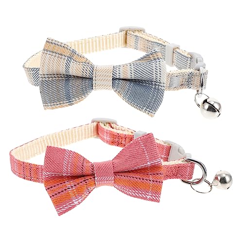 UPKOCH 2 Stück Katzenhalsband Rosa Halskette binden Haustierkettenkragen Bogen Haustier Bowtie Kragen Bequemer Katzenkragen Kätzchen Fliege Kragen Technische Kunststoffe UPKOCH 2 Stück Katzenhalsband Rosa Halskette binden Haustierkettenkragen Bogen Haustier Bowtie Kragen Bequemer Katzenkragen Kätzchen Fliege Kragen Technische Kunststoffe von UPKOCH