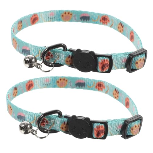 UPKOCH 2 Stück Katzenhalsband mit Glocke Einstellbar und Sicher für Kätzchen Niedliches Design für Training und Outdoor Aktivitäten UPKOCH 2 Stück Katzenhalsband mit Glocke Einstellbar und Sicher für Kätzchen Niedliches Design für Training und Outdoor Aktivitäten von UPKOCH