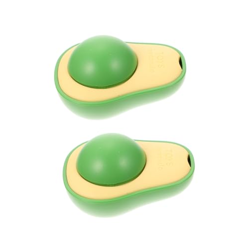 UPKOCH 2 Stück Katzenminze Catnip Catnip Toy Kätzchen Katzenspielzeug drinnen beissen Cartoon-Avocado-förmiges Katzenminze gefüllt PVC Green von UPKOCH