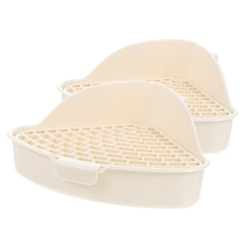 UPKOCH 2 Stück Kleine Kaninchen Ecktoilette mit Großer Kapazität aus Langlebigem Auslaufsicherem Kunststoff Stilvolles Design für Kaninchen Meerschweinchen und Kleine Haustiere UPKOCH 2 Stück Kleine Kaninchen Ecktoilette mit Großer Kapazität aus Langlebigem Auslaufsicherem Kunststoff Stilvolles Design für Kaninchen Meerschweinchen und Kleine Haustiere von UPKOCH