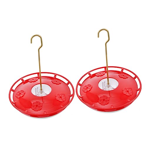 UPKOCH 2 Stück Kolibri-Feeder Kolibri -Feeder Wasser Groß Futterspender Gartenschmuck Im Freien Samen Hängend Für Klein Vogel Fütterer Solar- Vogeltrinker Plastik Rot UPKOCH 2 Stück Kolibri-Feeder Kolibri -Feeder Wasser Groß Futterspender Gartenschmuck Im Freien Samen Hängend Für Klein Vogel Fütterer Solar- Vogeltrinker Plastik Rot von UPKOCH