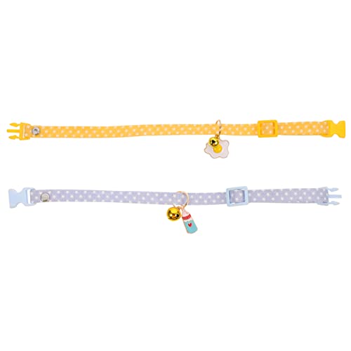 UPKOCH 2 Stück Kragenanhänger Kätzchen Mit Glocke Katzenhalsband Katzenglocke Abbrechbare Katzenhalsbänder Nacken Verstellbares Halsband Für Haustiere Kätzchen-Kragen Baumwolle Polyester UPKOCH 2 Stück Kragenanhänger Kätzchen Mit Glocke Katzenhalsband Katzenglocke Abbrechbare Katzenhalsbänder Nacken Verstellbares Halsband Für Haustiere Kätzchen-Kragen Baumwolle Polyester von UPKOCH