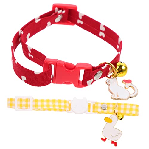 UPKOCH 2 Stück Kragenanhänger für goldenes Katzenhalsband Name Kätzchenkragen mit Glocke Kleiner Kätzchenkragen Katzenhalsbänder für Mädchenkatzen Baumwolle Polyester UPKOCH 2 Stück Kragenanhänger für goldenes Katzenhalsband Name Kätzchenkragen mit Glocke Kleiner Kätzchenkragen Katzenhalsbänder für Mädchenkatzen Baumwolle Polyester von UPKOCH
