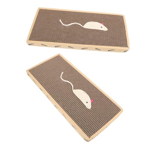 UPKOCH 2 Stück Krallenschleifspielzeug Für Katzen Katzenspielzeug Pads Kräuseln Kratzen Unterlage Kratzer Gewellt Pfote Verschleißfestes Kratzpad Heimtierbedarf Dark Brown Wellpapier UPKOCH 2 Stück Krallenschleifspielzeug Für Katzen Katzenspielzeug Pads Kräuseln Kratzen Unterlage Kratzer Gewellt Pfote Verschleißfestes Kratzpad Heimtierbedarf Dark Brown Wellpapier von UPKOCH