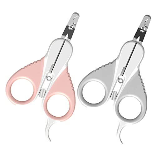 UPKOCH 2 Stück Krallenschneider für Haustiere Ergonomische Nageltrimmer für Katzen und Kleine mit Halbmöndiger Sicher und Anwendung UPKOCH 2 Stück Krallenschneider für Haustiere Ergonomische Nageltrimmer für Katzen und Kleine mit Halbmöndiger Sicher und Anwendung von UPKOCH