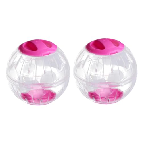 UPKOCH 2 Stück Laufball Für Hamster Klein Mini Haustiere Übung Zwerghamster-Gymnastikball Hamsterbälle Haustierspielzeug Laufen Nagetier Um Rosa von UPKOCH