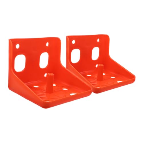 UPKOCH 2 Stück Lecksteinbox Mineralsalzblockhalter Hirschsalzlecksteinhalter Ziegenbedarf Salzmineralblockhalter Oder Rot von UPKOCH