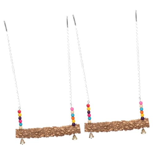 UPKOCH 2 Stück Natürliches Holzschaukel für Vögel und Hühner Stabiles Sitzstangen Design Balance und Bewegung als Trainings und Beschäftigungsspielzeug für Papageien und Geflügel UPKOCH 2 Stück Natürliches Holzschaukel für Vögel und Hühner Stabiles Sitzstangen Design Balance und Bewegung als Trainings und Beschäftigungsspielzeug für Papageien und Geflügel von UPKOCH