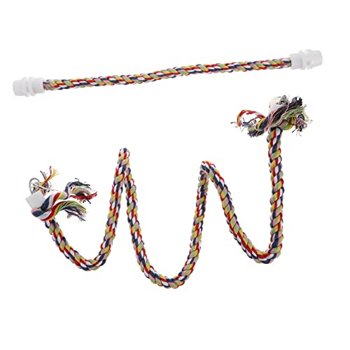 UPKOCH 2 Stück Parrot Rope Toy Teiliges Baumwollseil Sitzstange Kauspielzeug für Wellensittiche Nymphensittiche und Kleine Papageien Bewegung und Beschäftigung UPKOCH 2 Stück Parrot Rope Toy Teiliges Baumwollseil Sitzstange Kauspielzeug für Wellensittiche Nymphensittiche und Kleine Papageien Bewegung und Beschäftigung von UPKOCH