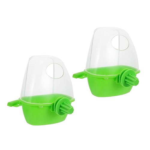 UPKOCH 2 Stück Professionelle Papageienfutterspender Praktische Vogel Schalen aus Strapazierfähigem für Vogelkäfige für Fütterung von Papageien und Anderen Vögeln von UPKOCH