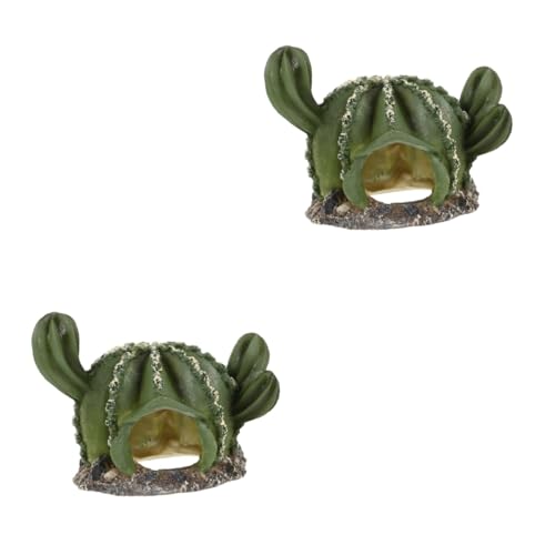 UPKOCH 2 Stück Reptilienversteck Harz Kaktusform Höhle Terrariendekor für Eidechsen Spinnen Hamster Multifunktional Natürlicher Lebensraum UPKOCH 2 Stück Reptilienversteck Harz Kaktusform Höhle Terrariendekor für Eidechsen Spinnen Hamster Multifunktional Natürlicher Lebensraum von UPKOCH