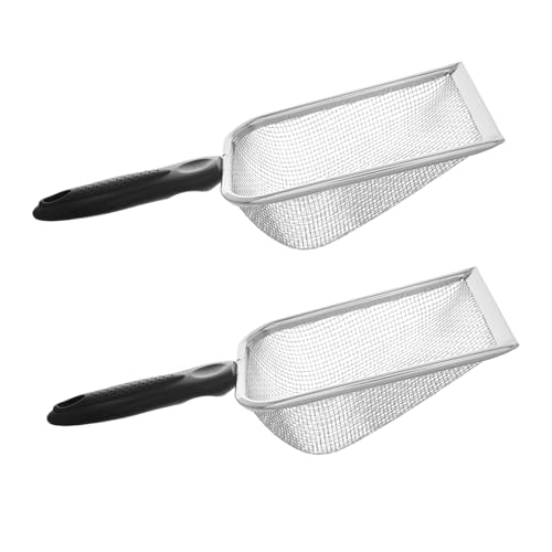 UPKOCH 2 Stück Schaufel Für Katzenstreu Bodensiebschaufel Schaufel Aus Edelstahl Kotschaufel Abfallschaufel Aus Stahl Reptilienstreuschaufel Strand-mesh-Schaufel Müllschaufel Black Metall UPKOCH 2 Stück Schaufel Für Katzenstreu Bodensiebschaufel Schaufel Aus Edelstahl Kotschaufel Abfallschaufel Aus Stahl Reptilienstreuschaufel Strand-mesh-Schaufel Müllschaufel Black Metall von UPKOCH