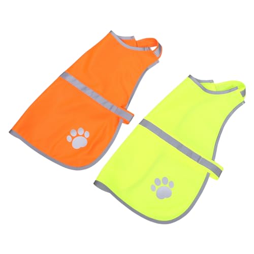 UPKOCH 2 Stück Teiliges Fluoreszierendes Hundesicherheitsweste Atmungsaktive Reflektierende Outdoor-Jacke Wetterfeste Schutzweste für Kleine Hunde Hohe Sichtbarkeit bei Nachtspaziergängen UPKOCH 2 Stück Teiliges Fluoreszierendes Hundesicherheitsweste Atmungsaktive Reflektierende Outdoor-Jacke Wetterfeste Schutzweste für Kleine Hunde Hohe Sichtbarkeit bei Nachtspaziergängen von UPKOCH