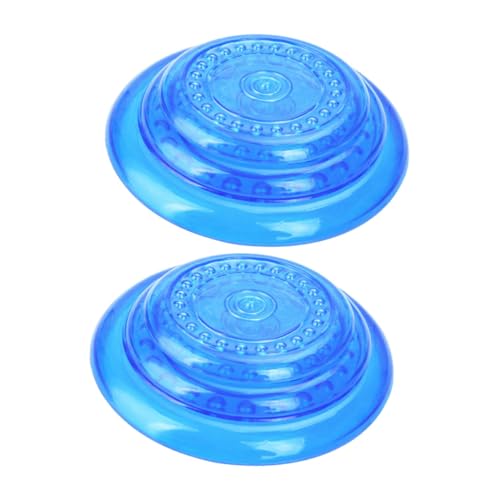 UPKOCH 2 Stück Teiliges Hundespielzeug Flying Disc Robustes Kauspielzeug für Große Hunde Interaktives Outdoor Training und Apportieren Schonend für Zähne Blau Mittelgroß von UPKOCH