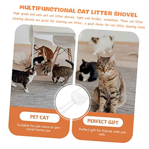 UPKOCH 2 Stück Teiliges Katzenstreuschaufel aus Robustem PC Kompakt Tragbar und Langlebig mit Langem Griff für Hygienische von Katzen und Hundetoiletten Platzsparend und Einfach zu von UPKOCH