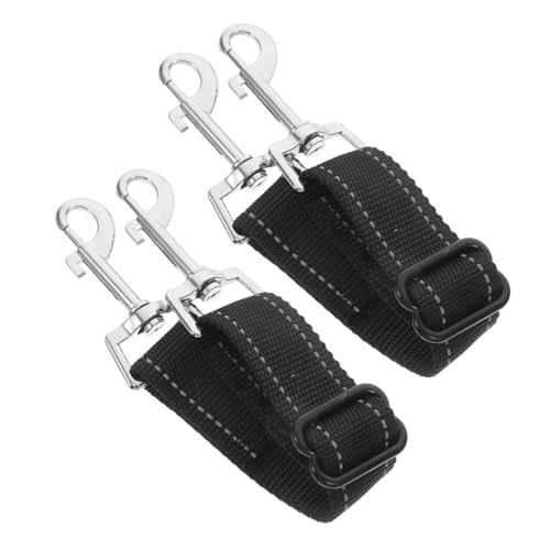 UPKOCH 2 Stück Verbindungsstück Für Hundehalsband Absorber Teil Handhaben Sicherheitsclip Für Hundehalsband Hundehalsbandverlängerung Welpe Hundegeschirrverlängerung Führen Nylon Black von UPKOCH