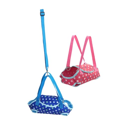 UPKOCH 2 Stück Verstellbare Haustier-Tragetasche mit Atmungsaktivem Mesh Komfortable Umhängetasche für Kleine Hunde Katzen und Kaninchen Freihändig für Outdoor Picknick und Wanderungen von UPKOCH