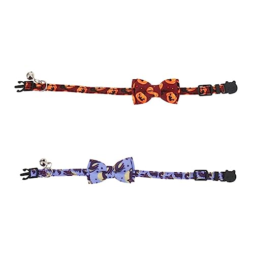 UPKOCH 2 Stück Verstellbare Katzenhalsbänder mit Glöckchen Halloween Bowknot Design für Kleine Katzen für Partys und Besondere Anlässe Atmungsaktiv und Komfortabel UPKOCH 2 Stück Verstellbare Katzenhalsbänder mit Glöckchen Halloween Bowknot Design für Kleine Katzen für Partys und Besondere Anlässe Atmungsaktiv und Komfortabel von UPKOCH