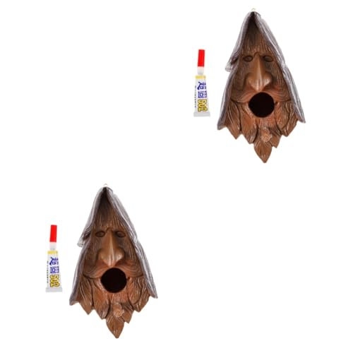 UPKOCH 2 Stück Vogelfutterhaus Resin Hängendes Vogelnest für Garten Wetterfest und Dekorativ für Fütterung Kleiner Vögel Einzigartiges Design und Sichere Materialien für Naturliebhaber UPKOCH 2 Stück Vogelfutterhaus Resin Hängendes Vogelnest für Garten Wetterfest und Dekorativ für Fütterung Kleiner Vögel Einzigartiges Design und Sichere Materialien für Naturliebhaber von UPKOCH