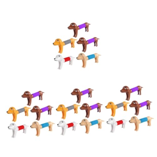 UPKOCH 20 Stück Stressabbauendes Hundespielzeug Kleines Hundespielzeug Party Sensorspielzeug Cartoon Pop Tube Spielzeug Dehnbares Spielzeug Für Party Pop Tube Spielzeug von UPKOCH