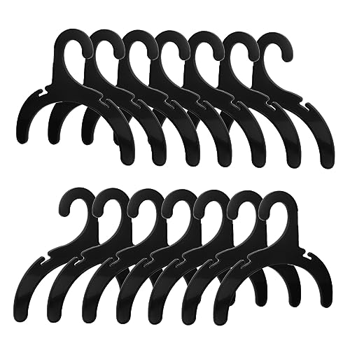 UPKOCH 24 Stück Haustier-Aufhänger Hund Kleiderbügel für Kleidung hängend UV Kleiderbügel für Haustiere Kleideraufhänger für Haustiere Haustier Kleiderständer Haustierbedarf Plastik Black von UPKOCH
