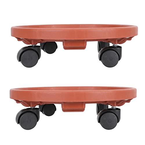 UPKOCH 2stücke Rundes Blumentopftablett Beweglich Blumentopfsockel Übertopfständer Blumentopftablett Praktisch Langlebig Mit Wasserauffangschale Für von UPKOCH