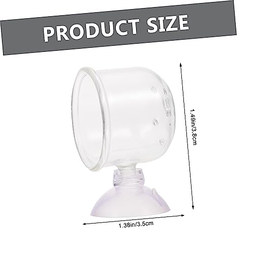 UPKOCH 2Stücke Fischtank Futterhalter Aquarium Lebensmittelablage mit Saugnapf Material Einfache Installation für Aquarienfische Fischtankzubehör von UPKOCH