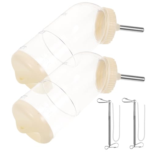 UPKOCH 2Stücke Futter Und Wasserflasche Für Haustiere Automatischer Trinkspender Für Hamster Und Chinchillas Auslaufsicher Reinigen Farbton von UPKOCH