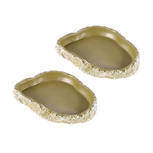 UPKOCH 2stücke Reptilien Futterschale Aus Kunstharz Futternapf Für Haustiere Futterteller Für Reptilien Futter Und Wassernapf Für Vivarium Geeignet Für Schildkröten Geckos Schlangen UPKOCH 2stücke Reptilien Futterschale Aus Kunstharz Futternapf Für Haustiere Futterteller Für Reptilien Futter Und Wassernapf Für Vivarium Geeignet Für Schildkröten Geckos Schlangen von UPKOCH