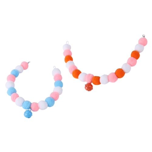 UPKOCH 2Stücke Katzenhalsband Aus Wollkugel Material Verstellbar Und Modisches Haustierzubehör Für Stilvolles Aussehen Für Katzenfreunde Und Outdoor Aktivitäten von UPKOCH