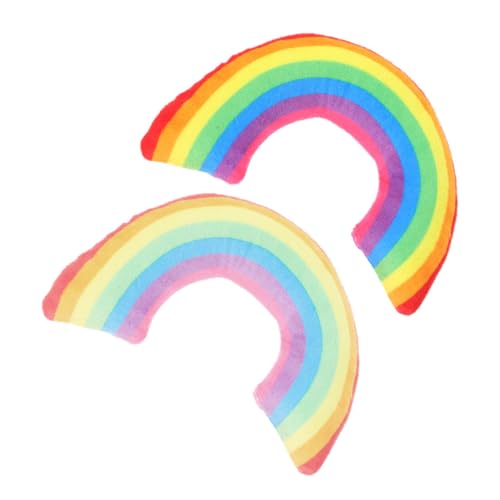UPKOCH 2Stücke Katzenminze Förmiges Nackenkissen für Haustiere Bequemes Schlafkissen für Katzen Vielseitiges für Drinnen und Draußen Katzenzubehör mit Rainbow Design UPKOCH 2Stücke Katzenminze Förmiges Nackenkissen für Haustiere Bequemes Schlafkissen für Katzen Vielseitiges für Drinnen und Draußen Katzenzubehör mit Rainbow Design von UPKOCH