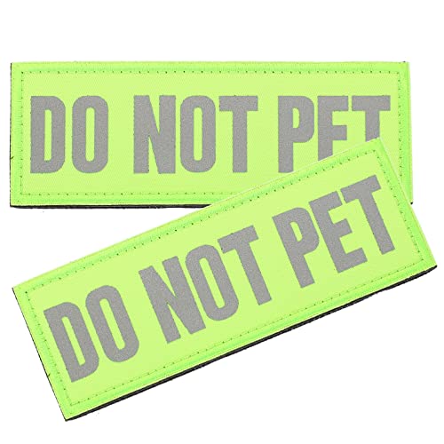 UPKOCH 2Stücke Reflektierende Hundekleberflecken Für Sicherheitswesten Hochwertige Patches Aus Strapazierfähigem Nylon Für Hundegeschirre Und Rucksäcke Auffällige Do Not Pet von UPKOCH