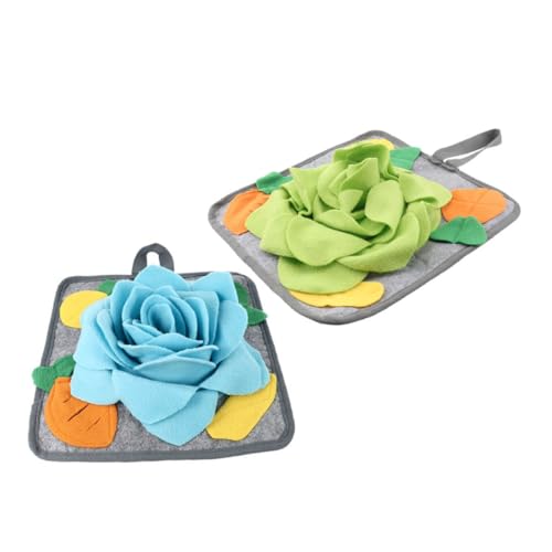 UPKOCH 2Stücke Schnüffelmatte Intelligenzspielzeug für Haustiere Stressabbau und Langsame Fütterung Hochwertiges Fleece und Optimal UPKOCH 2Stücke Schnüffelmatte Intelligenzspielzeug für Haustiere Stressabbau und Langsame Fütterung Hochwertiges Fleece und Optimal von UPKOCH