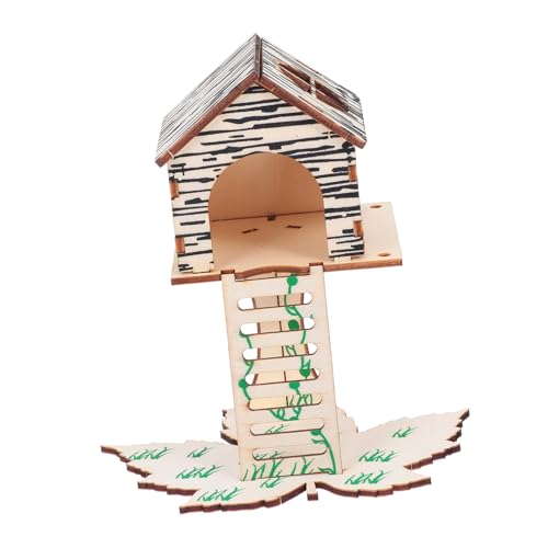 UPKOCH 2 Stück Hamsterhaus Spielzeug Kleine Ebene Hütte für Hamsterversteck und Spiel für Hamster Mäuse und Kleintiere Bietet Spielen und Entspannen von UPKOCH