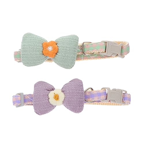 UPKOCH 2Stücke Verstellbare Pack Themen Katzenkragen mit Bowknot Pet Halsband für Haustiere für Fotoshootings und Festliche Anlässe Langlebig und Bequem UPKOCH 2Stücke Verstellbare Pack Themen Katzenkragen mit Bowknot Pet Halsband für Haustiere für Fotoshootings und Festliche Anlässe Langlebig und Bequem von UPKOCH
