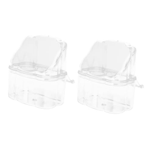 UPKOCH 2stücke Transparente Vogel Futterspender-Boxen Vogelkäfig Futterstation Für Papageien Wellensittiche Robuste Langlebige Plastik-vogelfutterbehälter UPKOCH 2stücke Transparente Vogel Futterspender-Boxen Vogelkäfig Futterstation Für Papageien Wellensittiche Robuste Langlebige Plastik-vogelfutterbehälter von UPKOCH