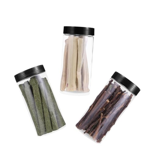 UPKOCH 3 Boxen Haustier Zahnen Snacks Schleifen Natürliche Hamster Bunny Kleine Grinder Stick Kauen Pet Molar Stangen Kaninchen Molar Stange Gras von UPKOCH
