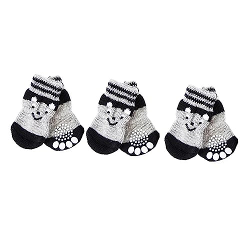UPKOCH 3 Paare hundeschuh socken Pfotenreiniger für Hunde Pfotenschützende Socken Stiefel Paws pfotenschutz Schuhe für hundepfoten sockenschuhe Socken für Haustier Hund rutschfeste Socken von UPKOCH