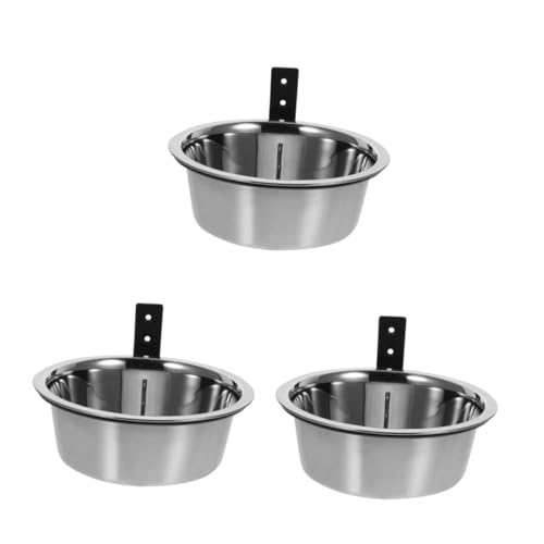 UPKOCH 3 Sätze Erhöhter Hundenapf aus Wandmontierbar und Langlebig Komfortable Futter und Wasserschale für Kleine bis Große Hunde Praktische Futterstation für Füttern von UPKOCH