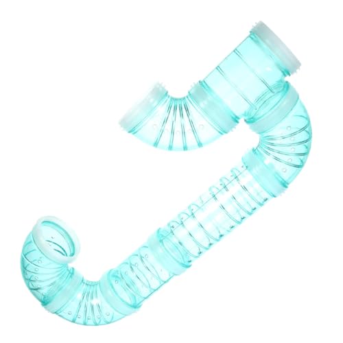 UPKOCH 3 Sätze Labyrinthkäfig Tunnel Spuren Röhren Hamster röhre Hamster Spielplatz Hamster Rohre Hamsterkurs Zubehör für Haustierkäfige DIY Hamsterkäfigrohr Plastik Green von UPKOCH