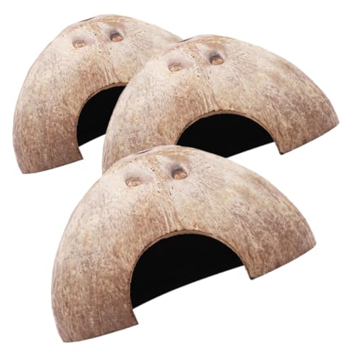 UPKOCH 3 Stück Hamster Versteck Kokosnussschalen Haus Nager Zubehör Langlebig Beißfest Natürlicher Rückzugsort für Kleintiere Schlaf und Spiel UPKOCH 3 Stück Hamster Versteck Kokosnussschalen Haus Nager Zubehör Langlebig Beißfest Natürlicher Rückzugsort für Kleintiere Schlaf und Spiel von UPKOCH