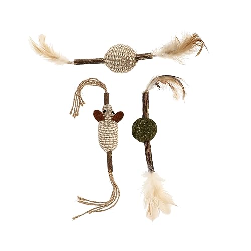 UPKOCH 3 Stück Katze necken Katze Sisal Kätzchenstock anregend Katzenzubehör Plüsch katzenspielzeug Flirtstab für Katzen Haustier-Teaser-Zauberstäbe Baumwollseil UPKOCH 3 Stück Katze necken Katze Sisal Kätzchenstock anregend Katzenzubehör Plüsch katzenspielzeug Flirtstab für Katzen Haustier-Teaser-Zauberstäbe Baumwollseil von UPKOCH