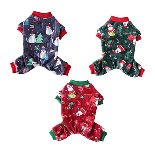 UPKOCH 3 Stück Kleidung für Haustiere Welpe groß Haustierbekleidung für Hunde Pyjama Party-Haustierkleidung Weihnachtskleidung für Hunde Korallenvlies UPKOCH 3 Stück Kleidung für Haustiere Welpe groß Haustierbekleidung für Hunde Pyjama Party-Haustierkleidung Weihnachtskleidung für Hunde Korallenvlies von UPKOCH