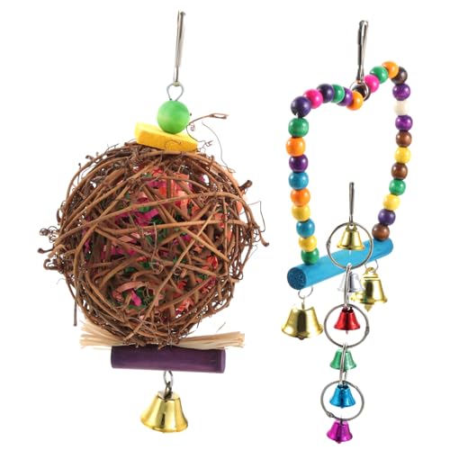 UPKOCH 3stücke Papageien Spielzeug Vogel Zubehör Hängend Kauspielzeug Für Käfige Papagei Beschäftigungsspielzeug Mit Kreative Design Für Sittiche UPKOCH 3stücke Papageien Spielzeug Vogel Zubehör Hängend Kauspielzeug Für Käfige Papagei Beschäftigungsspielzeug Mit Kreative Design Für Sittiche von UPKOCH