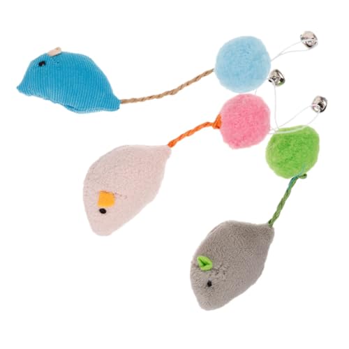 UPKOCH 3 Stück Plüschmaus für Katzen Interaktives Kauspielzeug für Kätzchen und Katzen Weiche und Langlebige Mäuse für Indoor Spiel und Bewegung UPKOCH 3 Stück Plüschmaus für Katzen Interaktives Kauspielzeug für Kätzchen und Katzen Weiche und Langlebige Mäuse für Indoor Spiel und Bewegung von UPKOCH