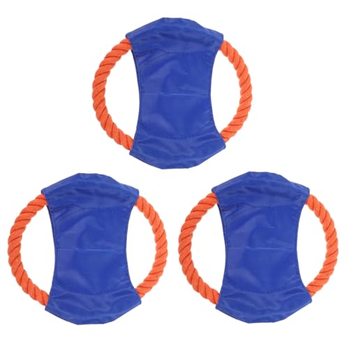 UPKOCH 3 Stück Robuste Hundefrisbees Canvas Verschleißfestes Wurfspielzeug für Welpen und Kleine Hunde Tragbar und Sicher für Training und Spiel im Freien Zufällige Farbe Zufällige Farbe von UPKOCH