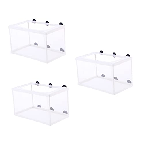 UPKOCH 3 Stück Teiliges Aquarium Brutkasten mit Saugnapf Großer Fischzucht Isolierbox aus Langlebigem Material Feines Netz für Tropische Fische Einfach zu Montieren und Klarer UPKOCH 3 Stück Teiliges Aquarium Brutkasten mit Saugnapf Großer Fischzucht Isolierbox aus Langlebigem Material Feines Netz für Tropische Fische Einfach zu Montieren und Klarer von UPKOCH